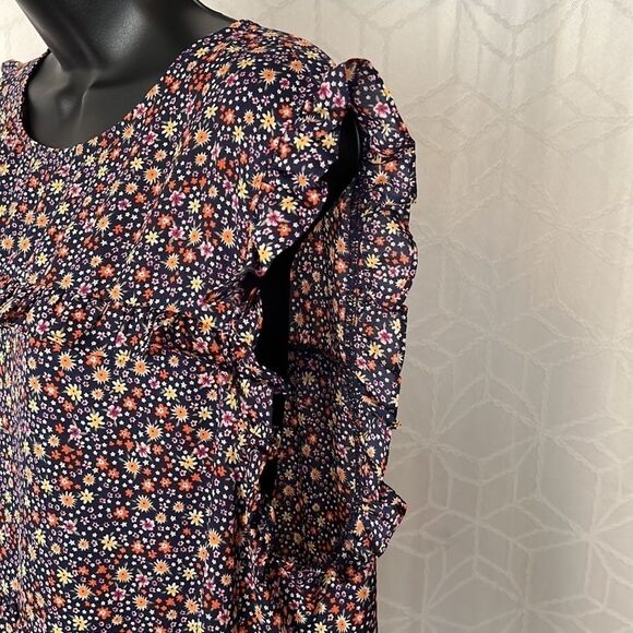 Nordstrom Everleigh Floral Ruffle Blouse Size Large - Picture 5 of 11